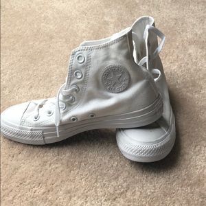 High Top Converse - White